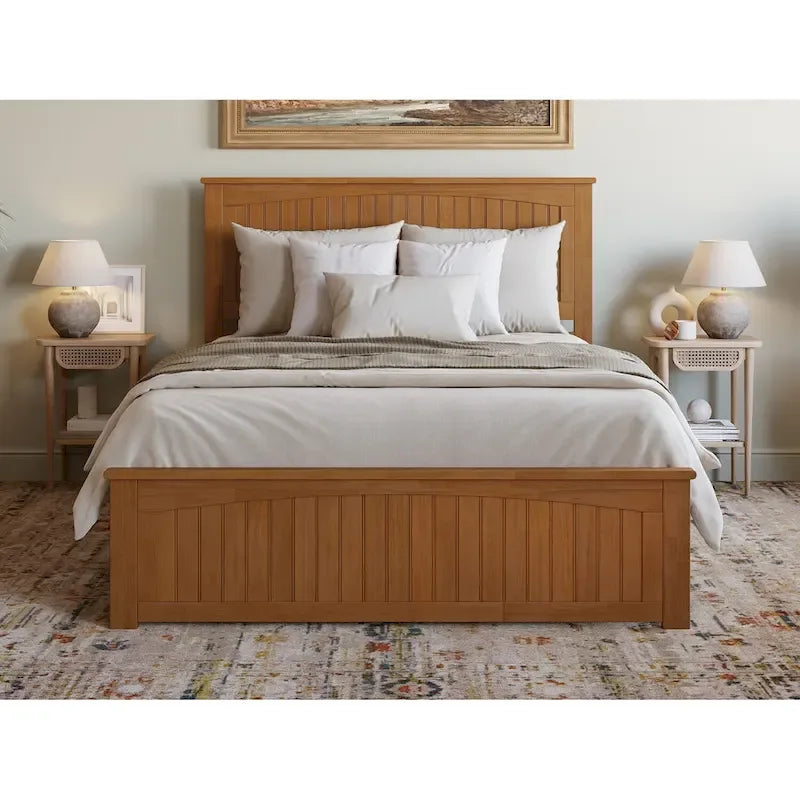 Nantucket Low Profile Platform Bed with Matching Footboard