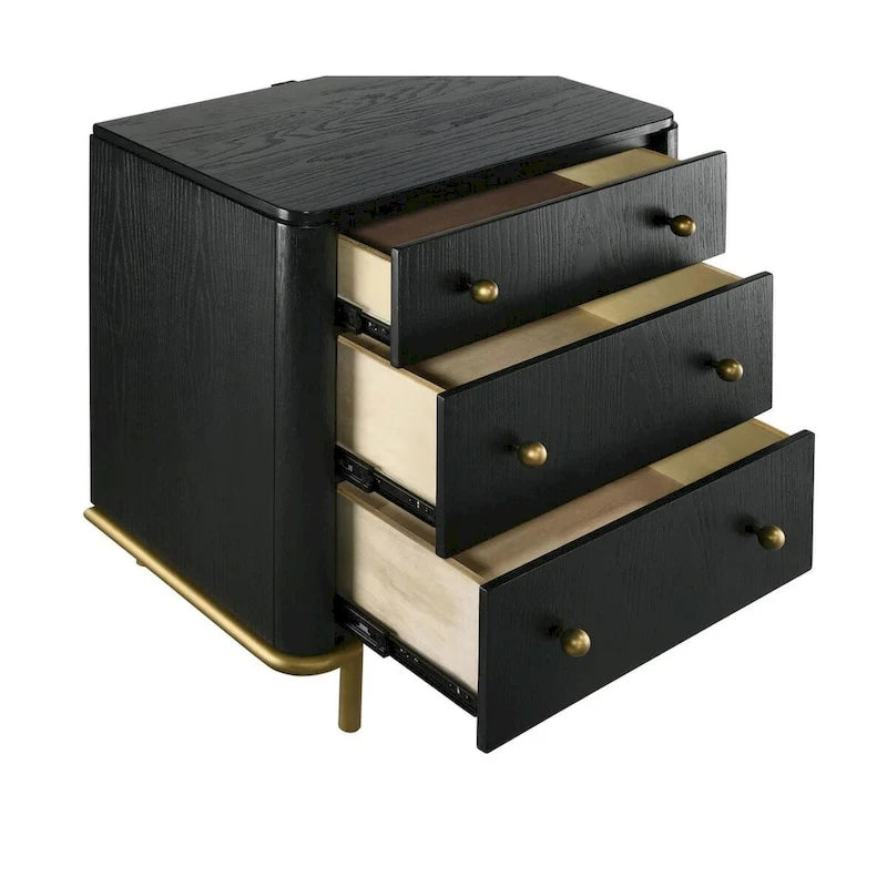 Anser Black and Grey 4-piece Bedroom Set