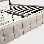 Full Size Platform Bed Frame with 4 Storage Drawers