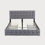 Full Size Platform Bed Frame with 4 Storage Drawers
