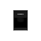 Finch Black Platform Bed with 2 Nightstands