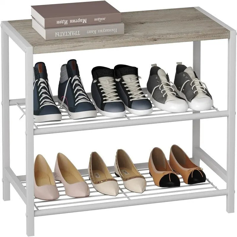 3-Tier Shoe Rack - 11.8D x 23.23W x 16.9H