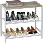 3-Tier Shoe Rack - 11.8D x 23.23W x 16.9H