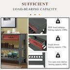 Console Sofa Table with 2 Storage Drawers and 2 Tiers Shelves, 42 Wood Buffet Sideboard for Room Kitchen Entryway Hallway