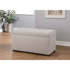 Angela Transitional Living Room Storage Trunk Bench