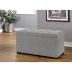 Angela Transitional Living Room Storage Trunk Bench