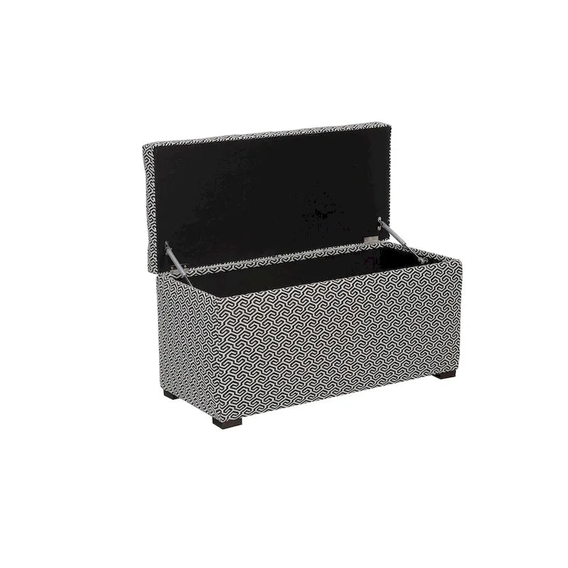 Angela Transitional Living Room Storage Trunk Bench