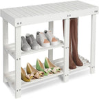 hoe Rack Bench for Entryway - 33.5D x 11.02W x 17.7H