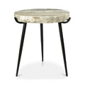 Macari Modern Marble Top Accent Table - 18W x 18D x 20H