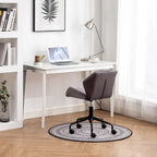 Diamond Tufted Velvet Armless Swivel Office Chair, 360° Rotation, Pneumatic Gas Lift, 4 Colors
