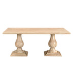 Willow Solid Wood Double Pedestal Dining Table